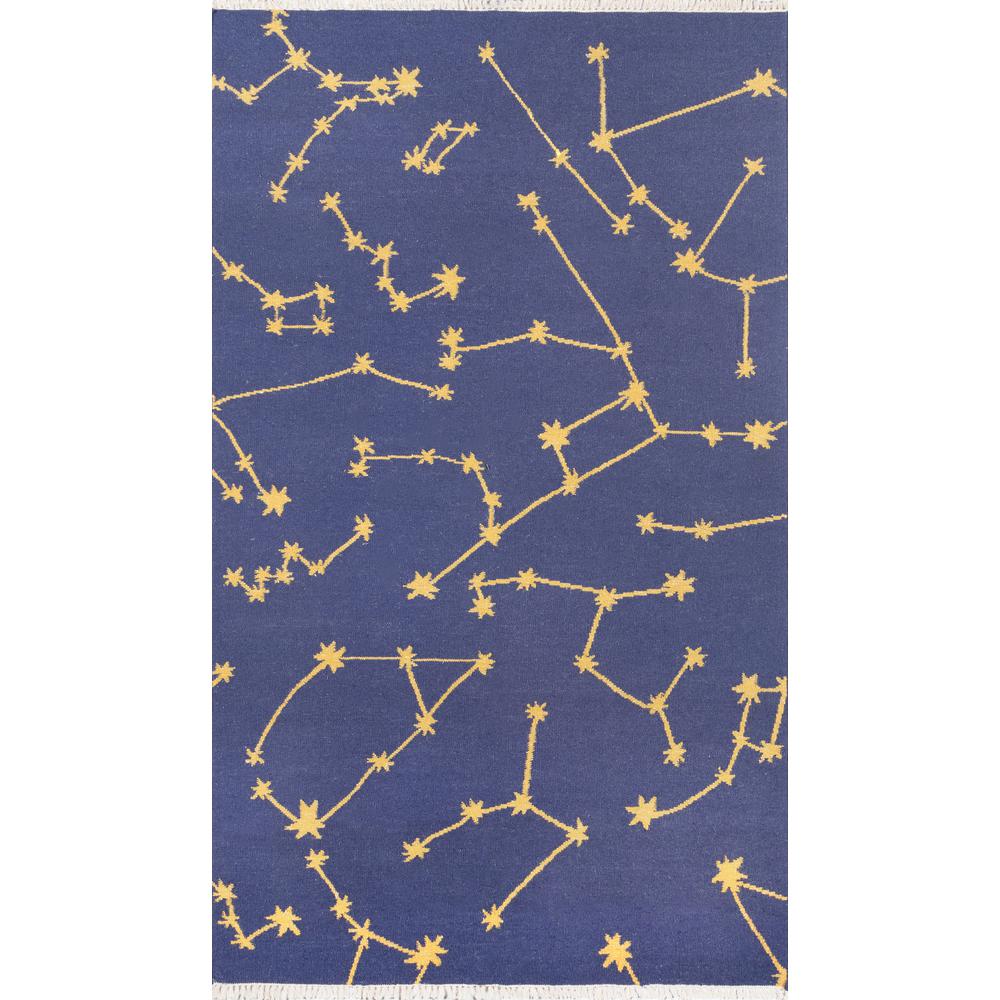 Jem Area Rug, Navy, 5' X 7'6". The main picture.