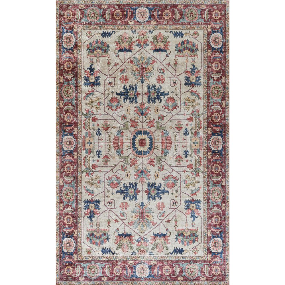 Traditional Rectangle Area Rug, Ivory, 5' X 8'. Picture 1