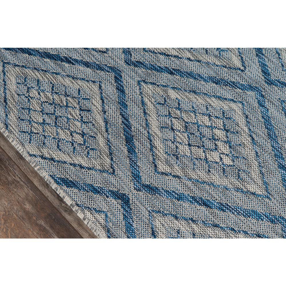 Contemporary Rectangle Area Rug, Blue, 3'11" X 5'7". Picture 3