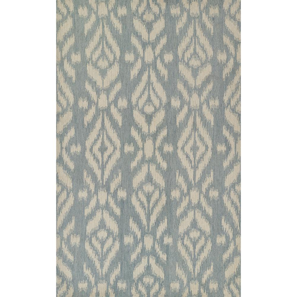 Transitional Rectangle Area Rug, Light Blue, 5' X 8'. Picture 1