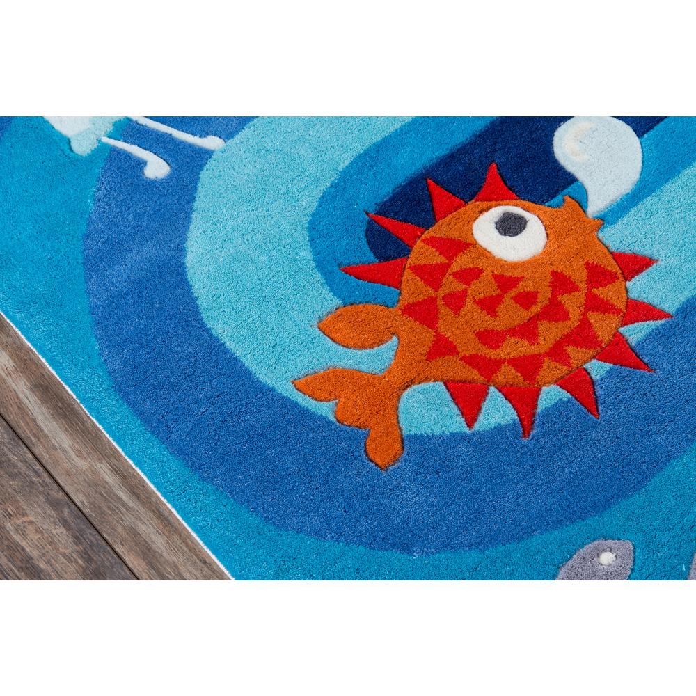 Lil Mo Whimsy Area Rug, Blue, 5' X 5' Round. Picture 3