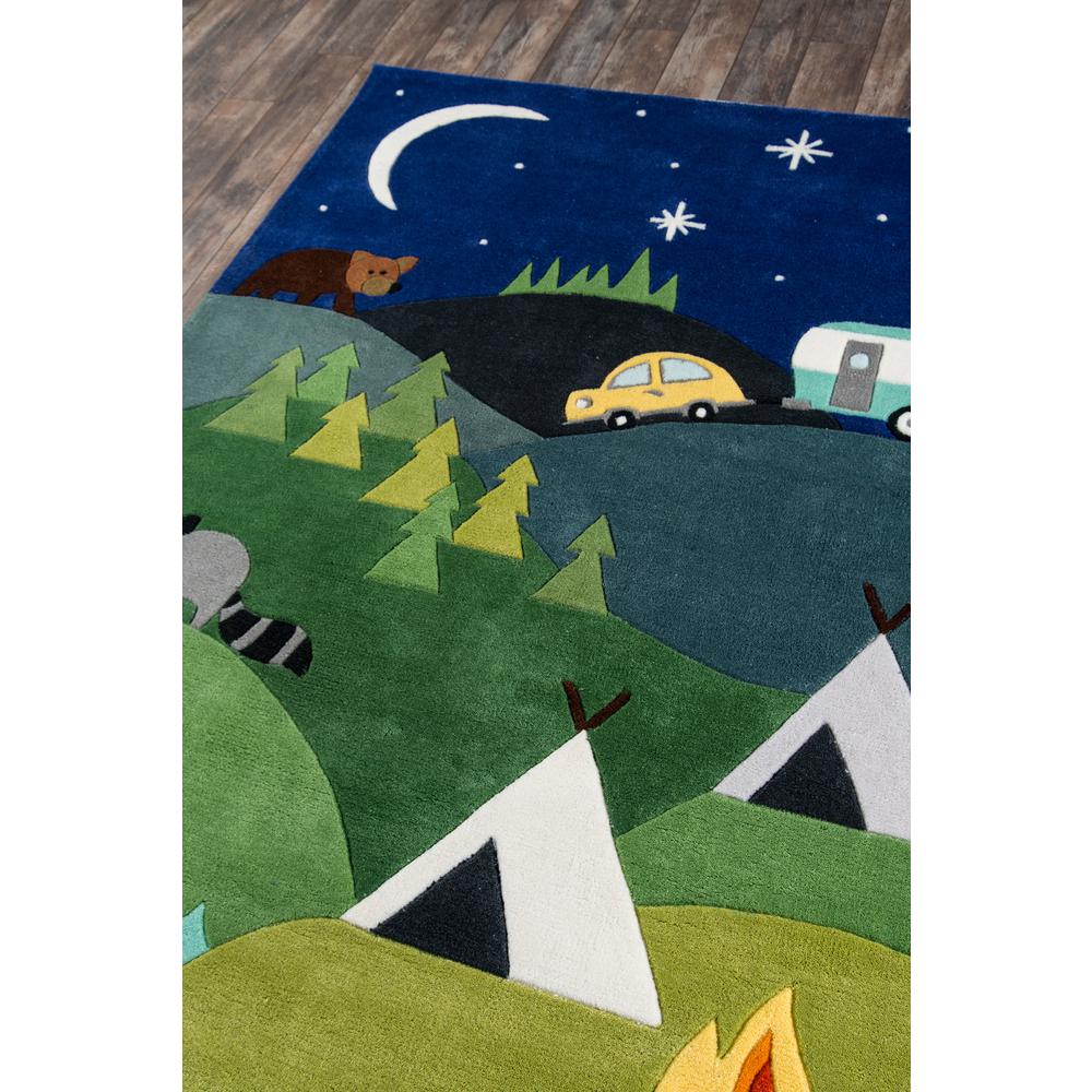 Lil Mo Whimsy Area Rug, Blue, 5' X 5' Round. Picture 2
