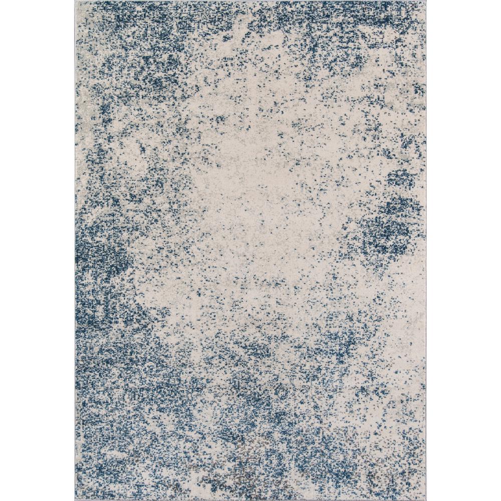 Transitional Rectangle Area Rug, Blue, 5'3" X 7'6". Picture 1