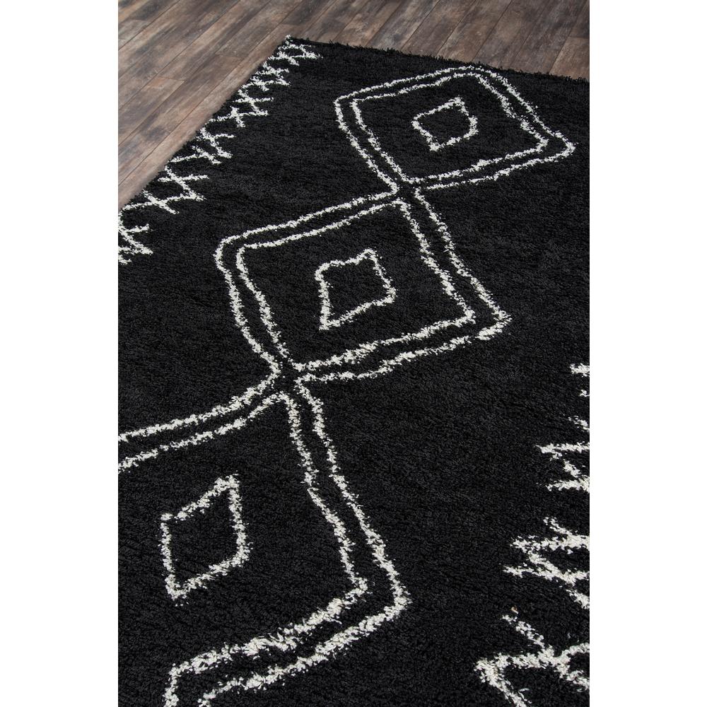Contemporary Rectangle Area Rug, Black, 5'3" X 7'6". Picture 2