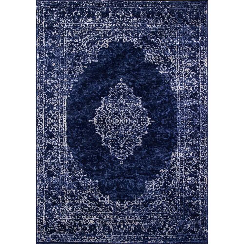 Monterey Area Rug, Blue, 5' X 7'6". The main picture.