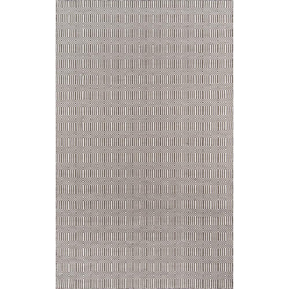 Contemporary Rectangle Area Rug, Brown, 5' X 7'6". Picture 1