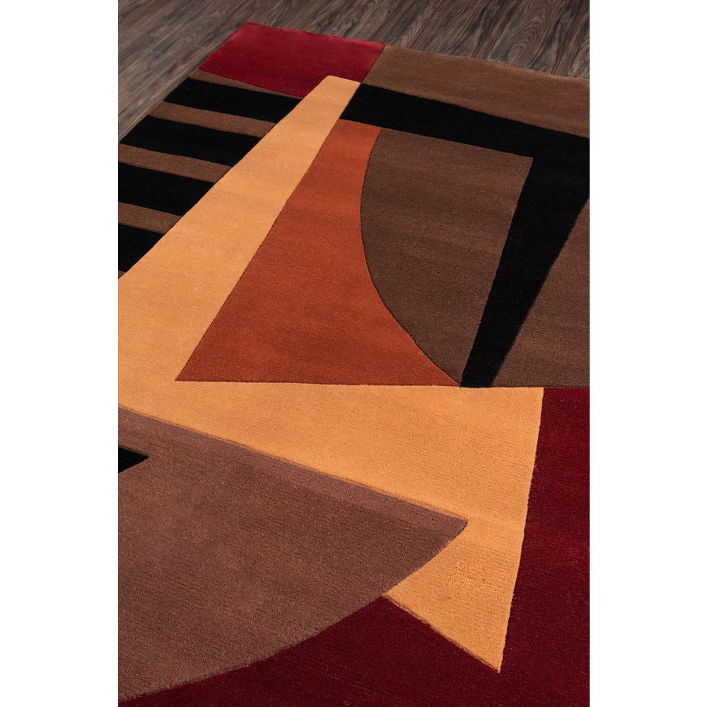 New Wave Area Rug, Pomegranat, 3'6" X 5'6". Picture 2