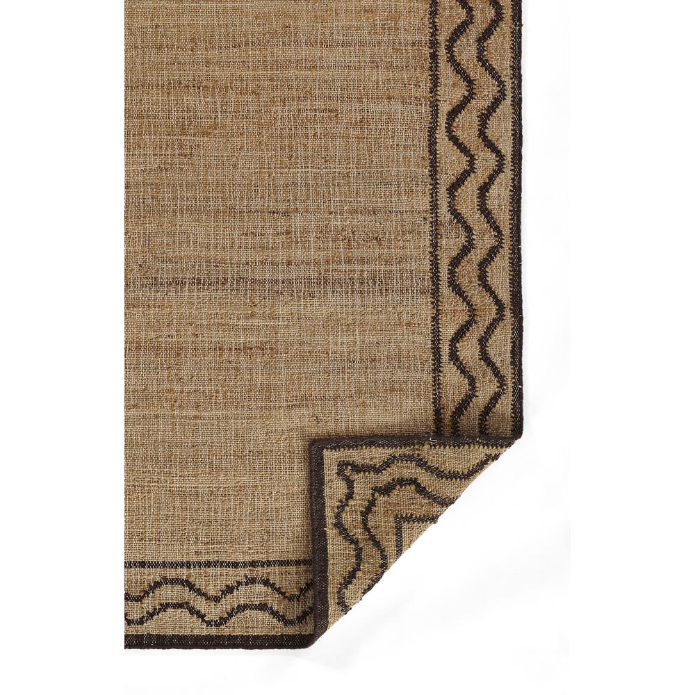 Contemporary Rectangle Area Rug, Brown, 5' X 8'. Picture 3