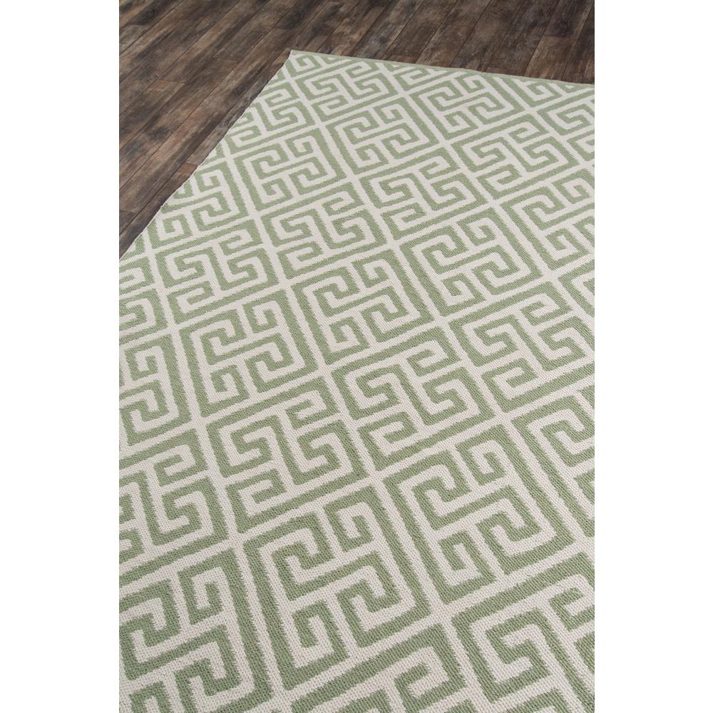 Contemporary Rectangle Area Rug, Green, 5' X 7'6". Picture 2