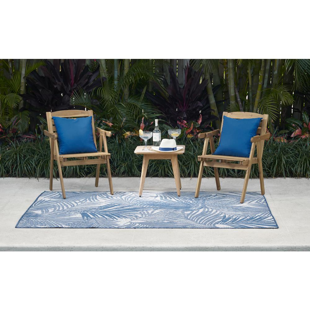 Transitional Rectangle Area Rug, Blue, 4'1" X 6'. Picture 9