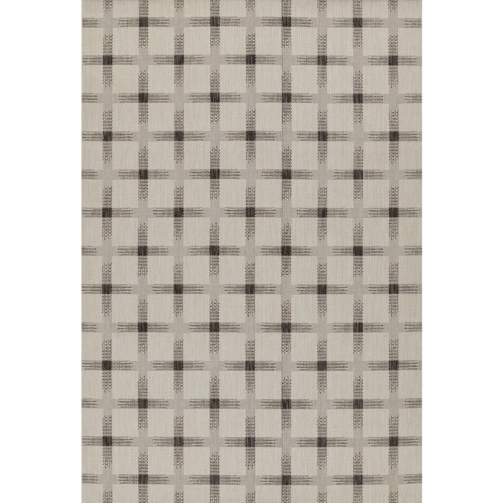 Contemporary Rectangle Area Rug, Ivory, 4'1" X 6'. Picture 1