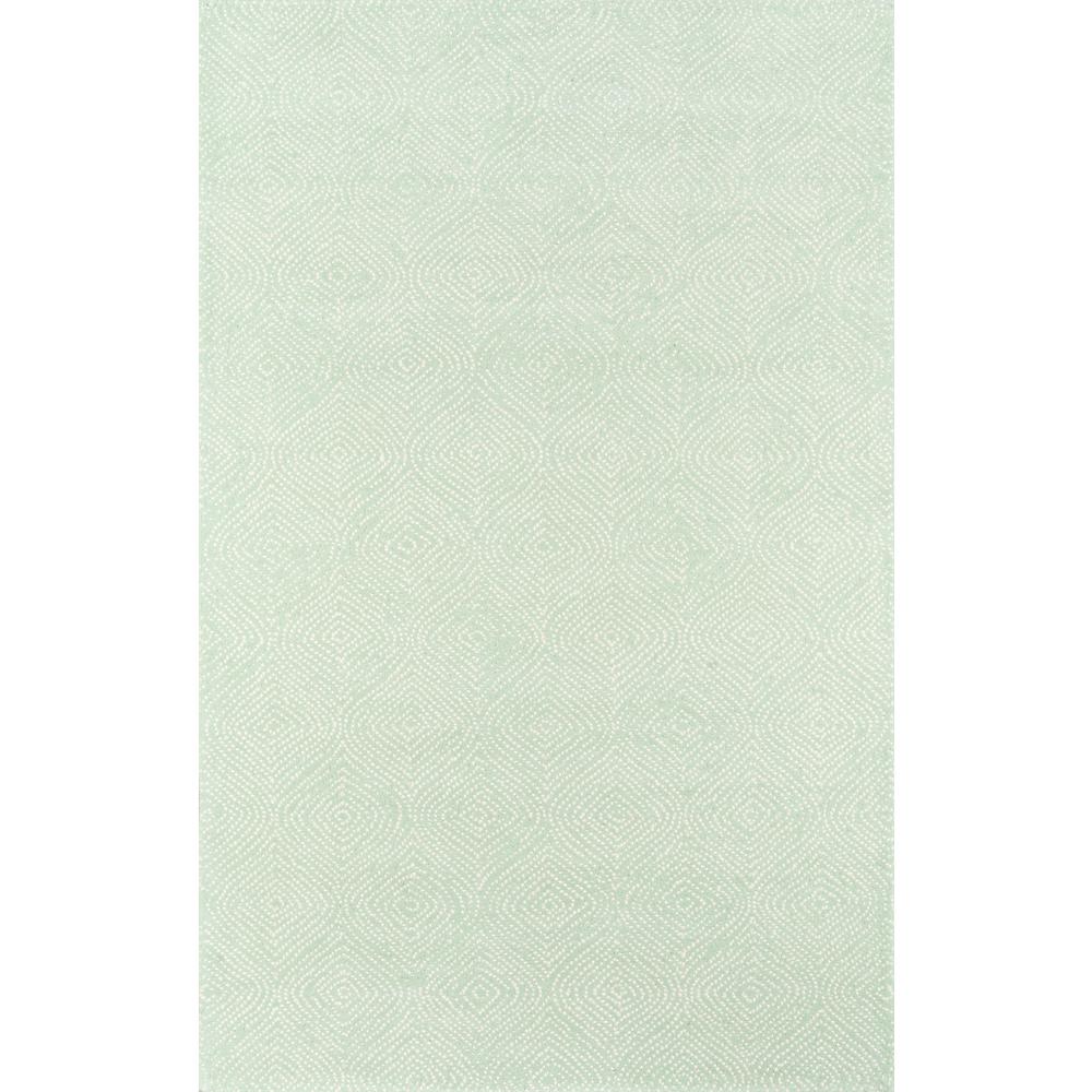 Contemporary Rectangle Area Rug, Green, 5' X 8'. Picture 1