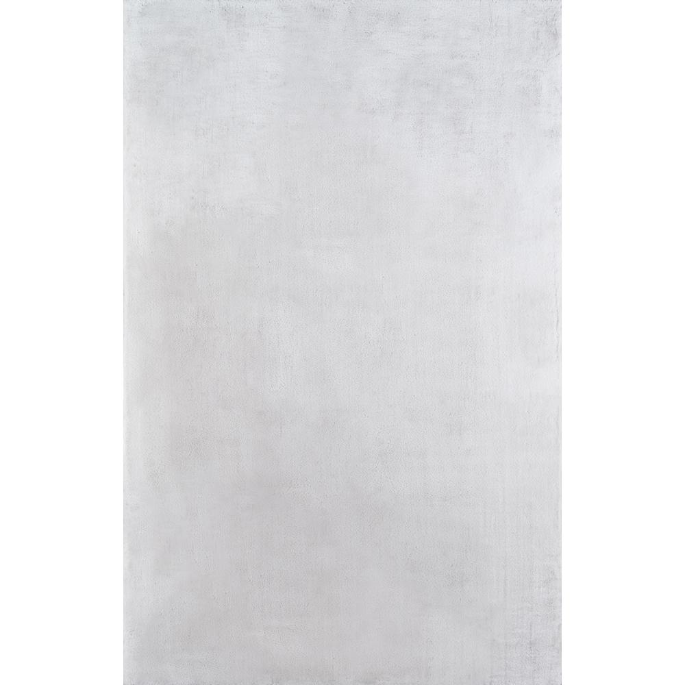 Suave Shag Area Rug, Grey, 5' X 7'. The main picture.