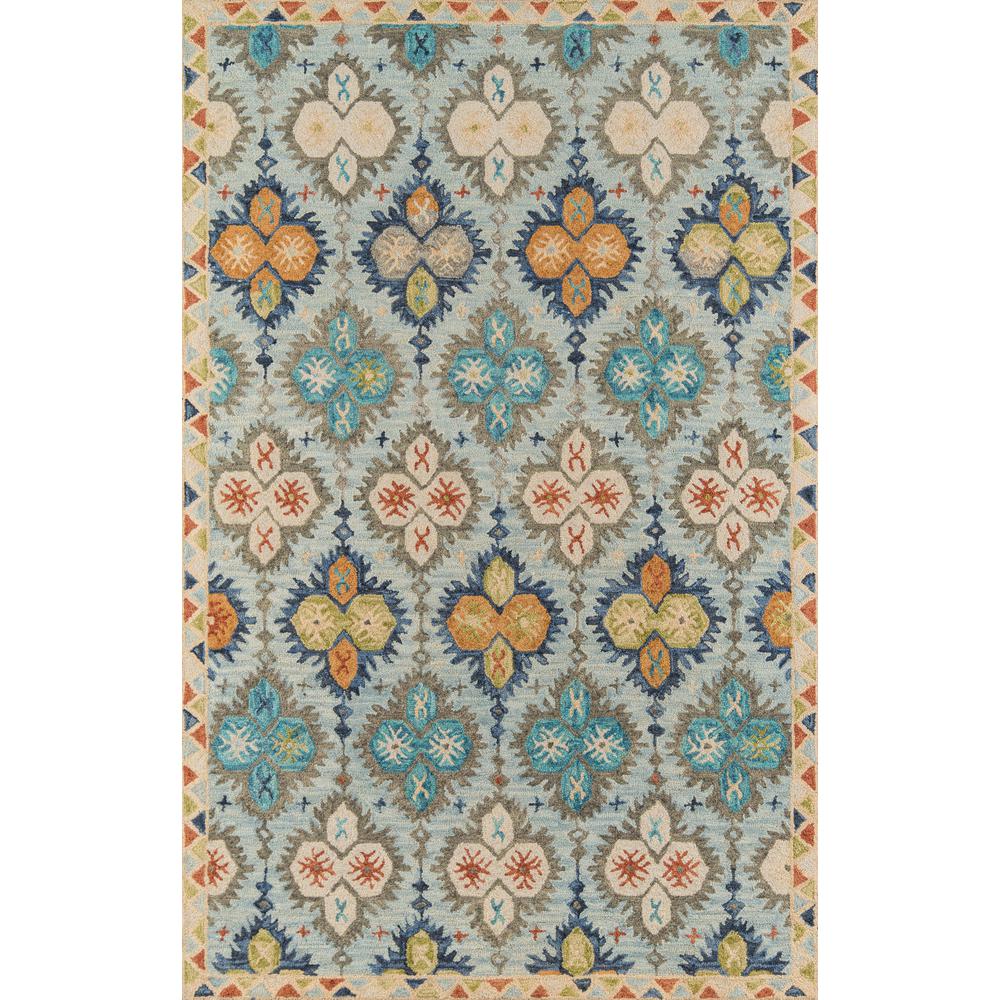 Transitional Rectangle Area Rug, Blue, 5' X 8'. Picture 1
