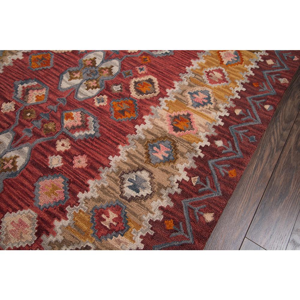 Traditional Rectangle Area Rug, Red, 5' X 8'. Picture 3