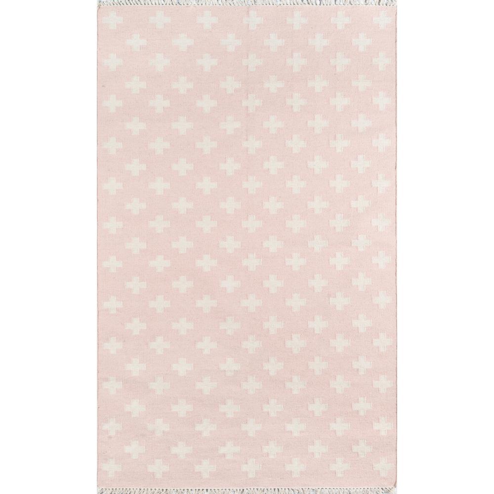Contemporary Rectangle Area Rug, Pink, 5' X 7'6". Picture 1