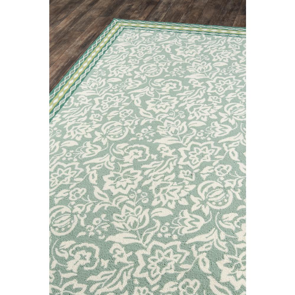 Transitional Rectangle Area Rug, Green, 5' X 8'. Picture 2