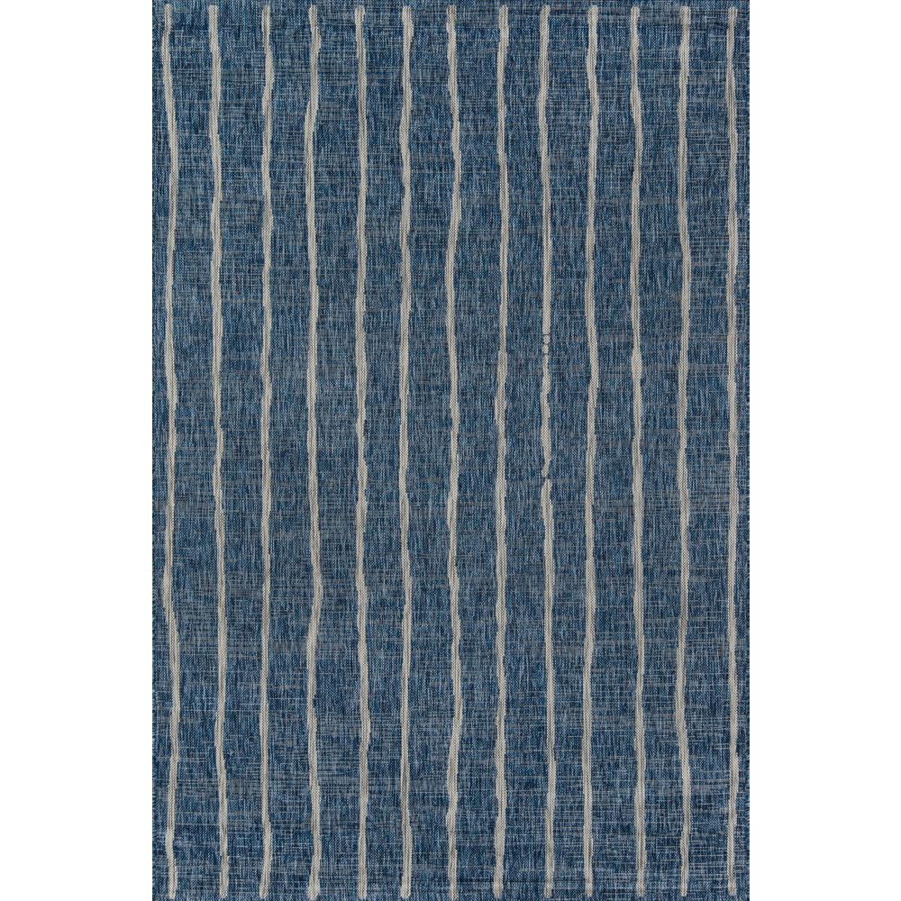 Contemporary Rectangle Area Rug, Blue, 3'11" X 5'7". Picture 1