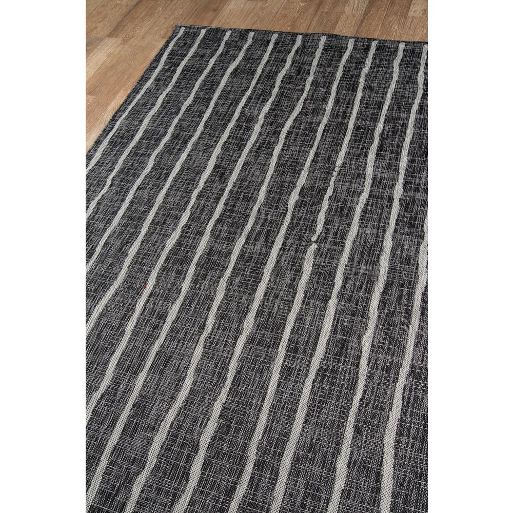 Contemporary Rectangle Area Rug, Charcoal, 3'11" X 5'7". Picture 2