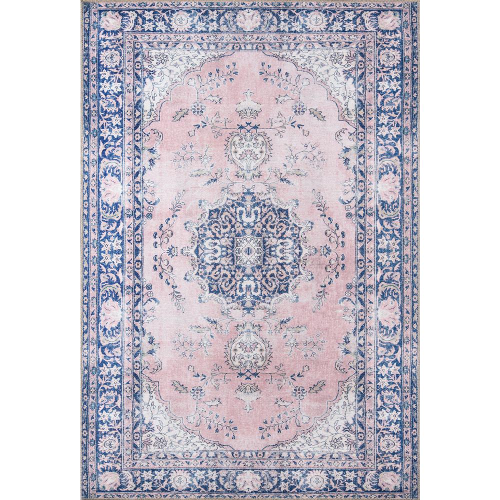 Traditional Rectangle Area Rug, Pink, 7'6" X 9'6". Picture 1