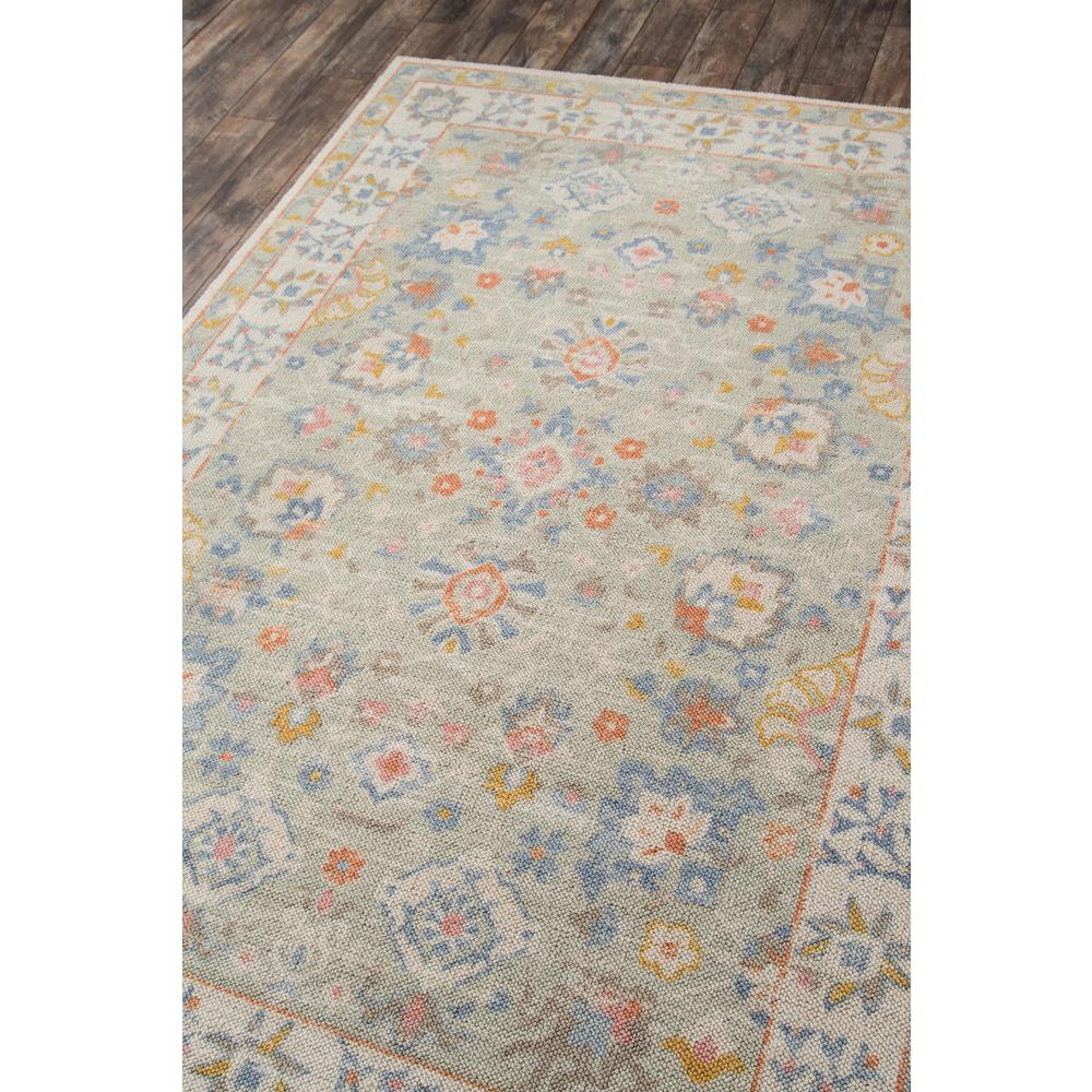 Traditional Rectangle Area Rug, Light Blue, 6'6" X 9'. Picture 2