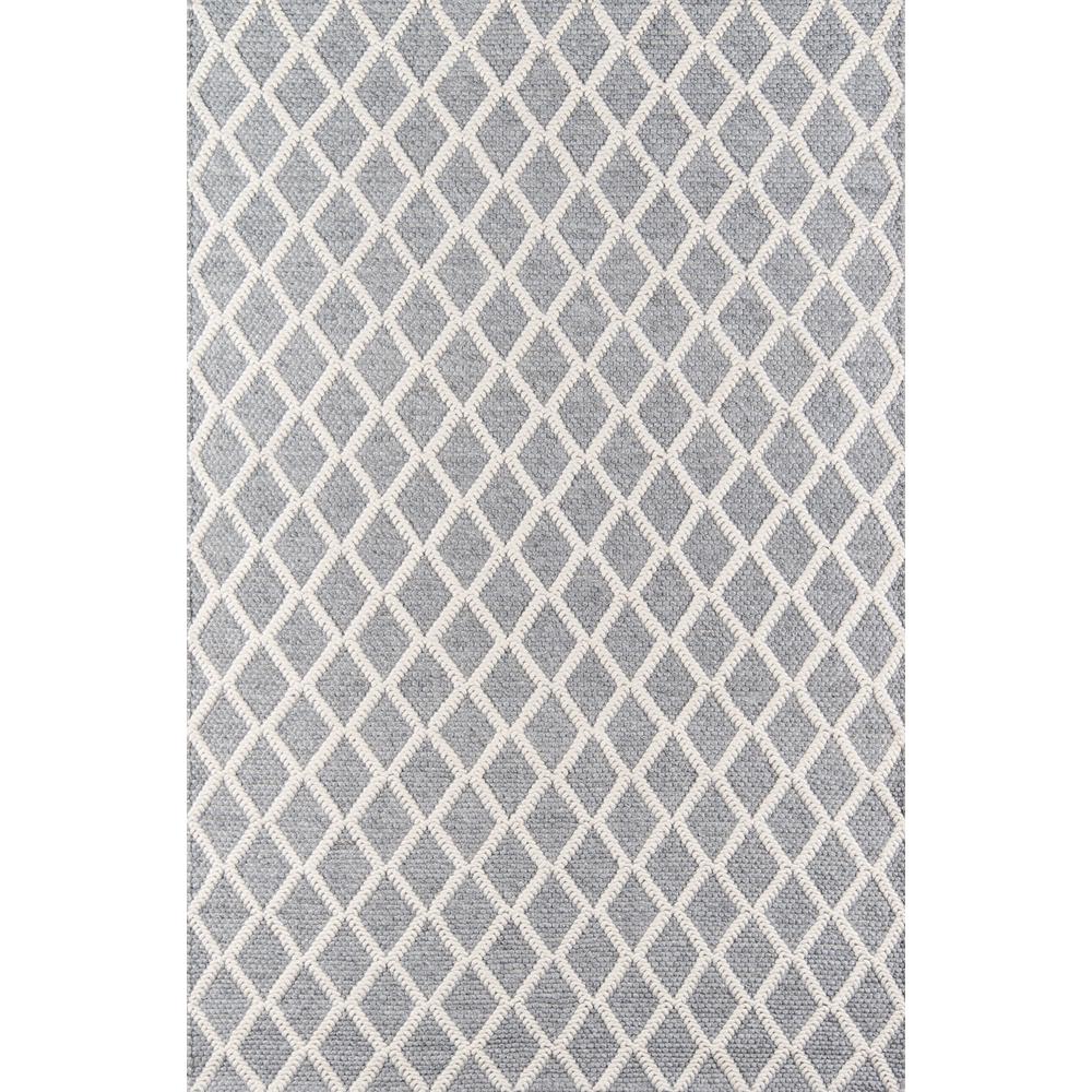 Contemporary Rectangle Area Rug, Grey, 6' X 9'. Picture 1