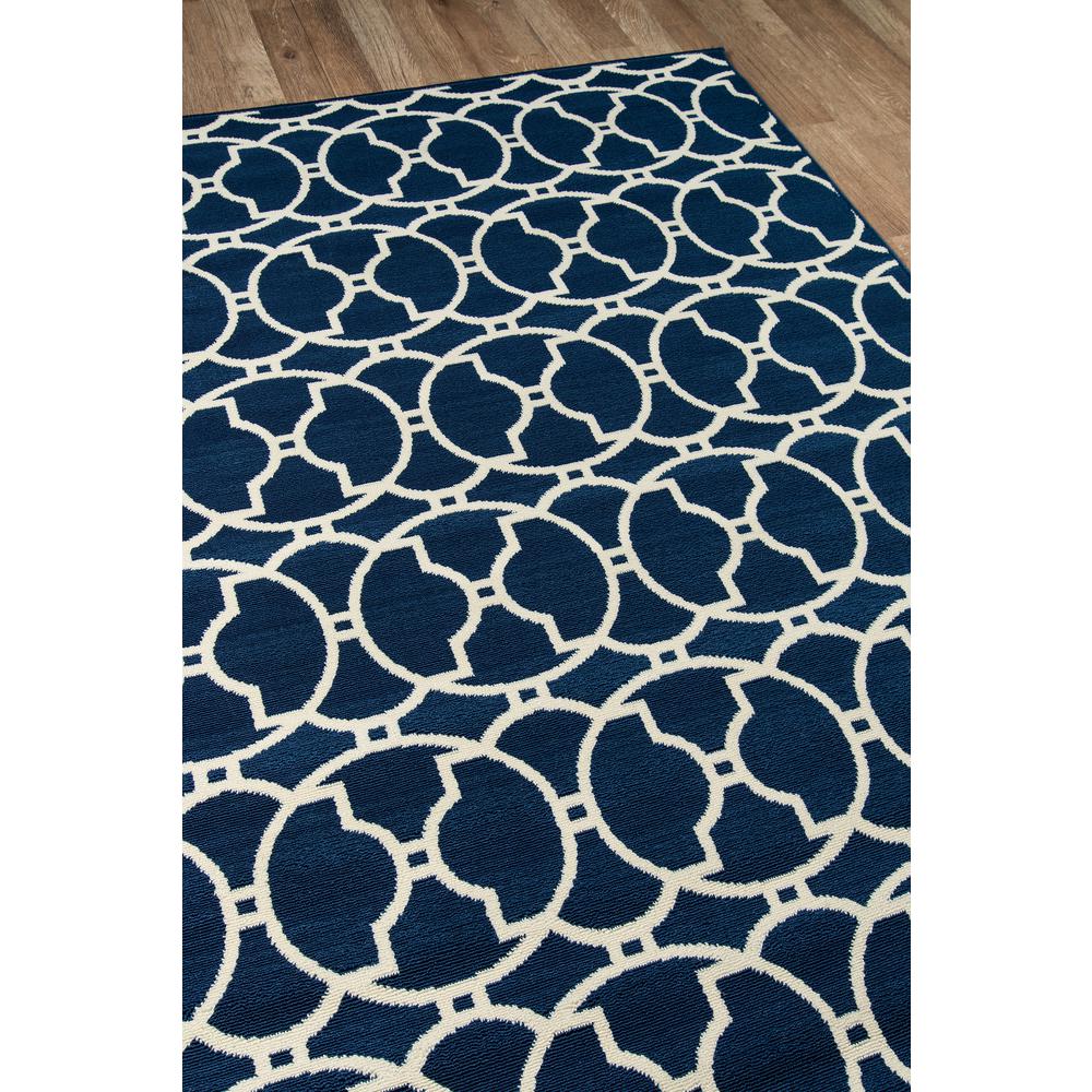 Contemporary Rectangle Area Rug, Navy, 5'3" X 7'6". Picture 2