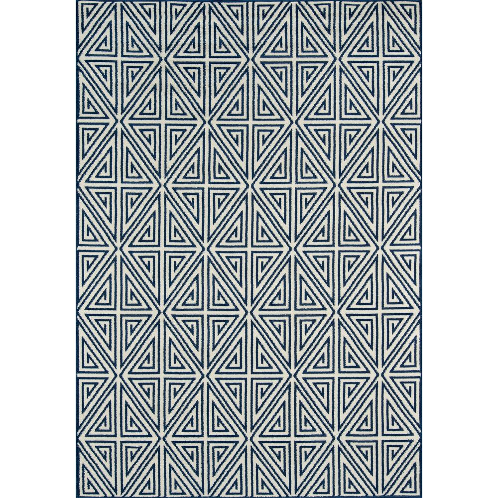 Contemporary Rectangle Area Rug, Navy, 5'3" X 7'6". Picture 1