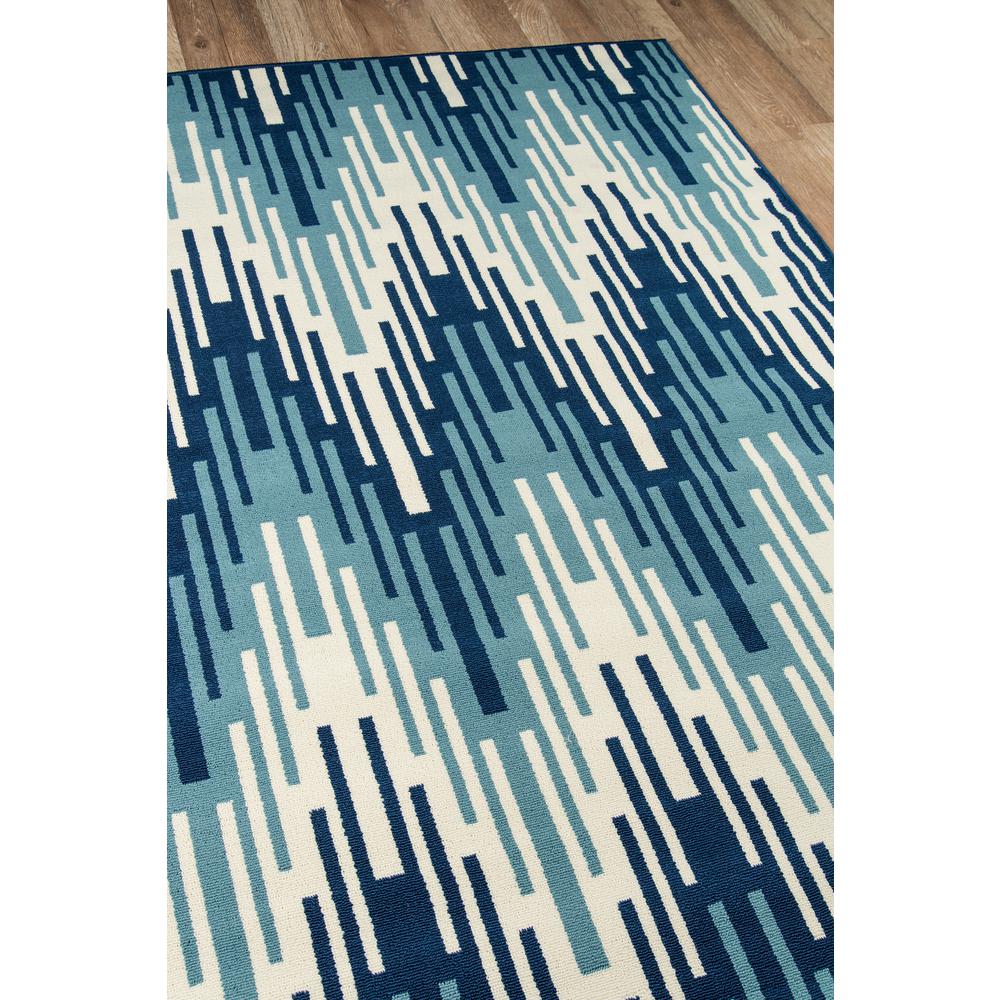 Contemporary Rectangle Area Rug, Blue, 5'3" X 7'6". Picture 2