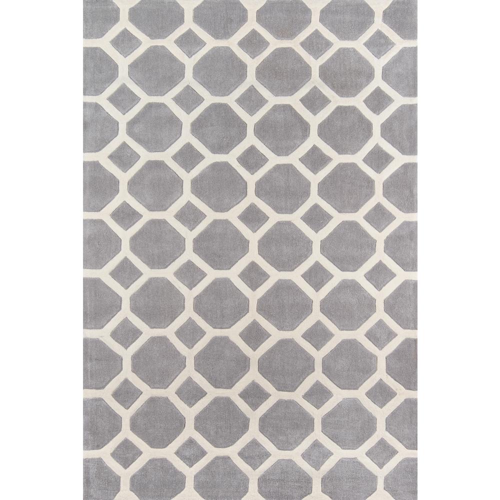 Bliss Area Rug, Grey, 8' X 10'. The main picture.