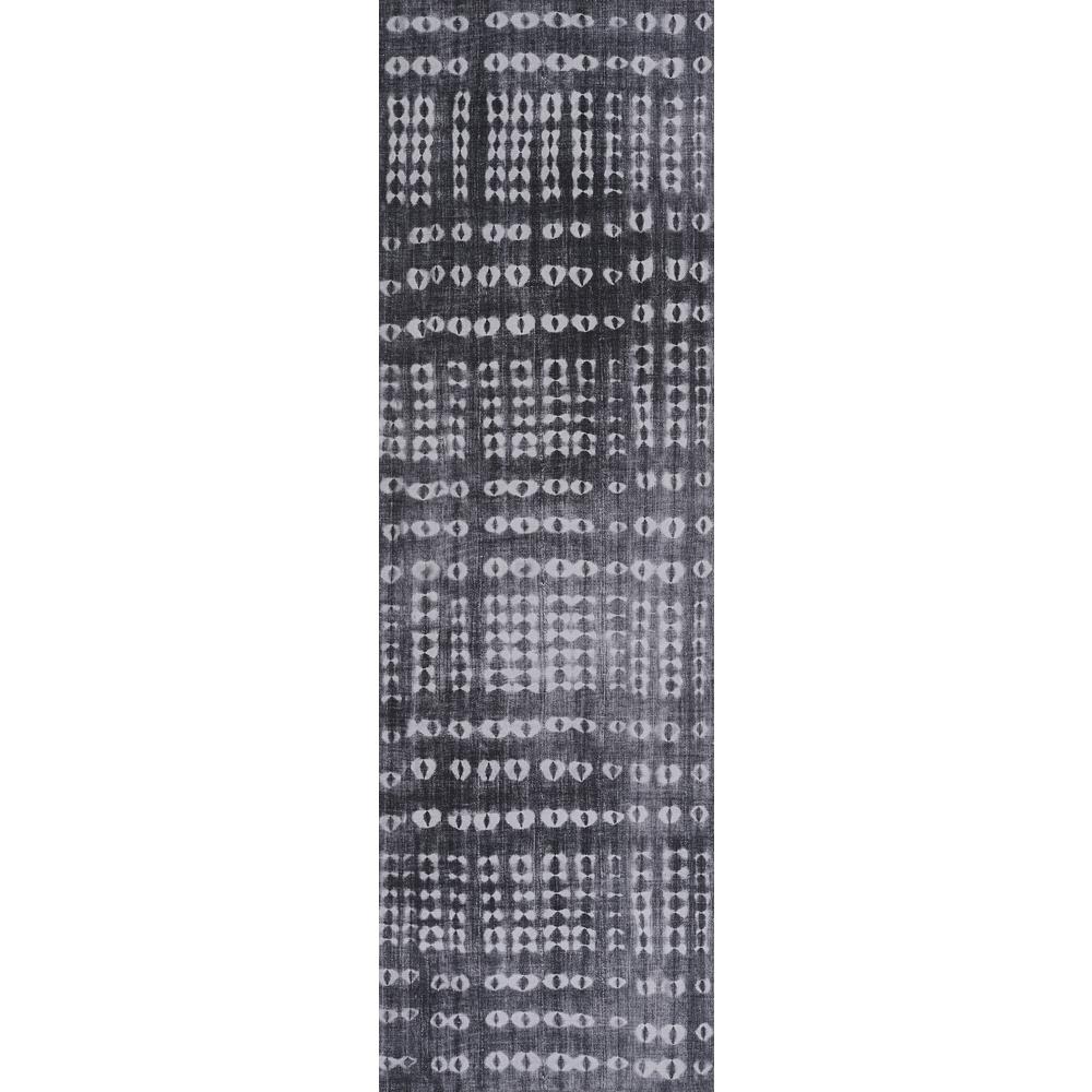 Contemporary Rectangle Area Rug, Charcoal, 5' X 7'6". Picture 5
