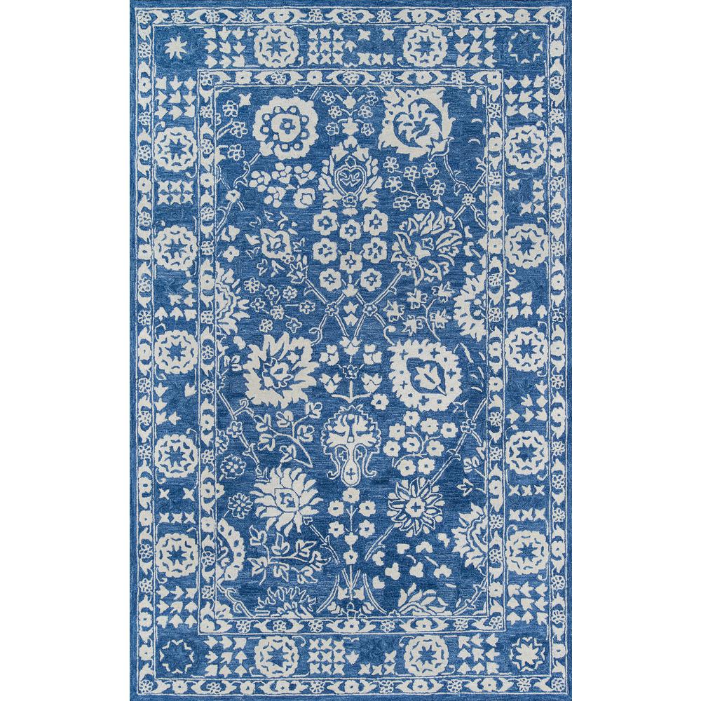Traditional Rectangle Area Rug, Blue, 7'6" X 9'6". Picture 1