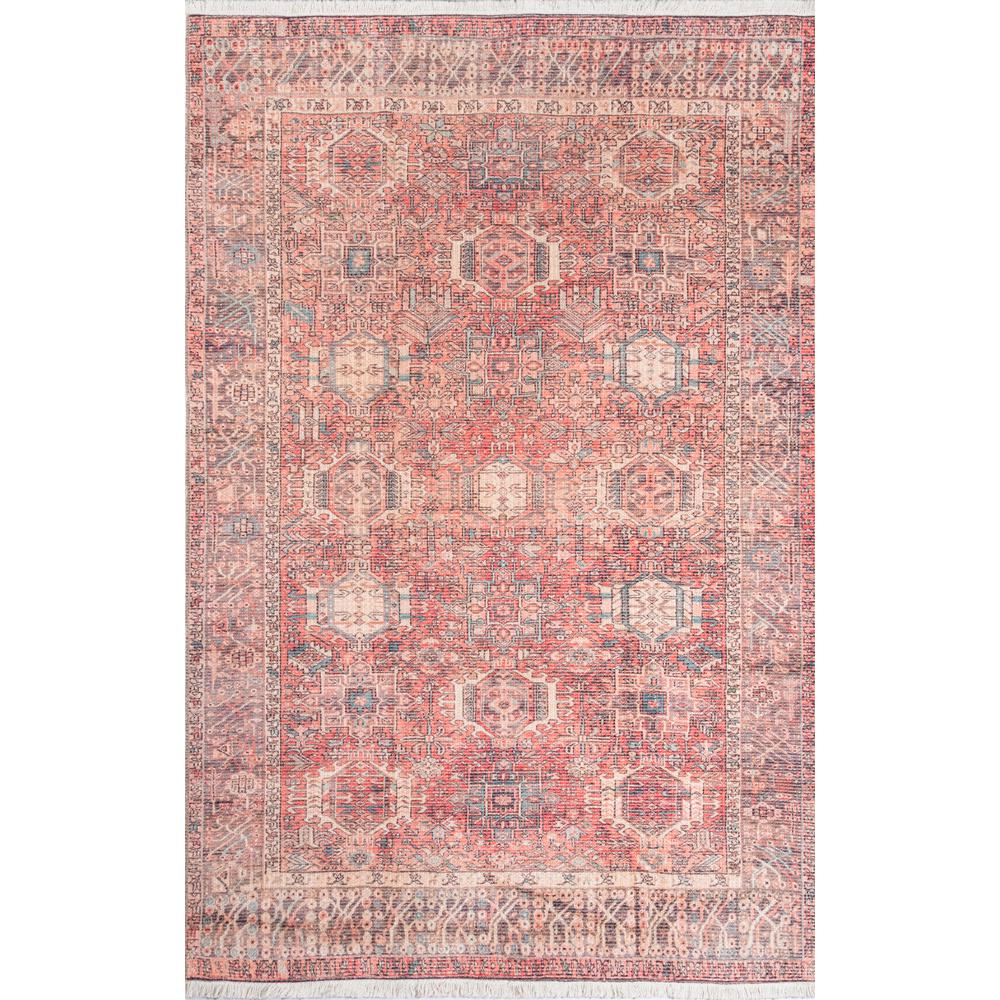 Traditional Rectangle Area Rug, Multi, 5' X 8'. Picture 1