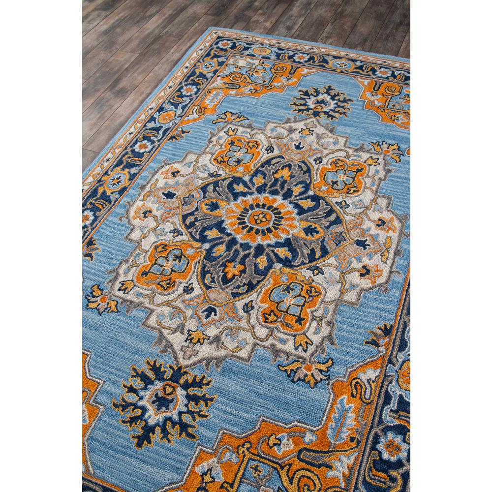 Traditional Rectangle Area Rug, Blue, 6' X 9'. Picture 2