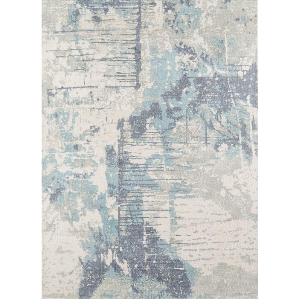 Casual Rectangle Area Rug, Blue, 7'6" X 9'6". Picture 1