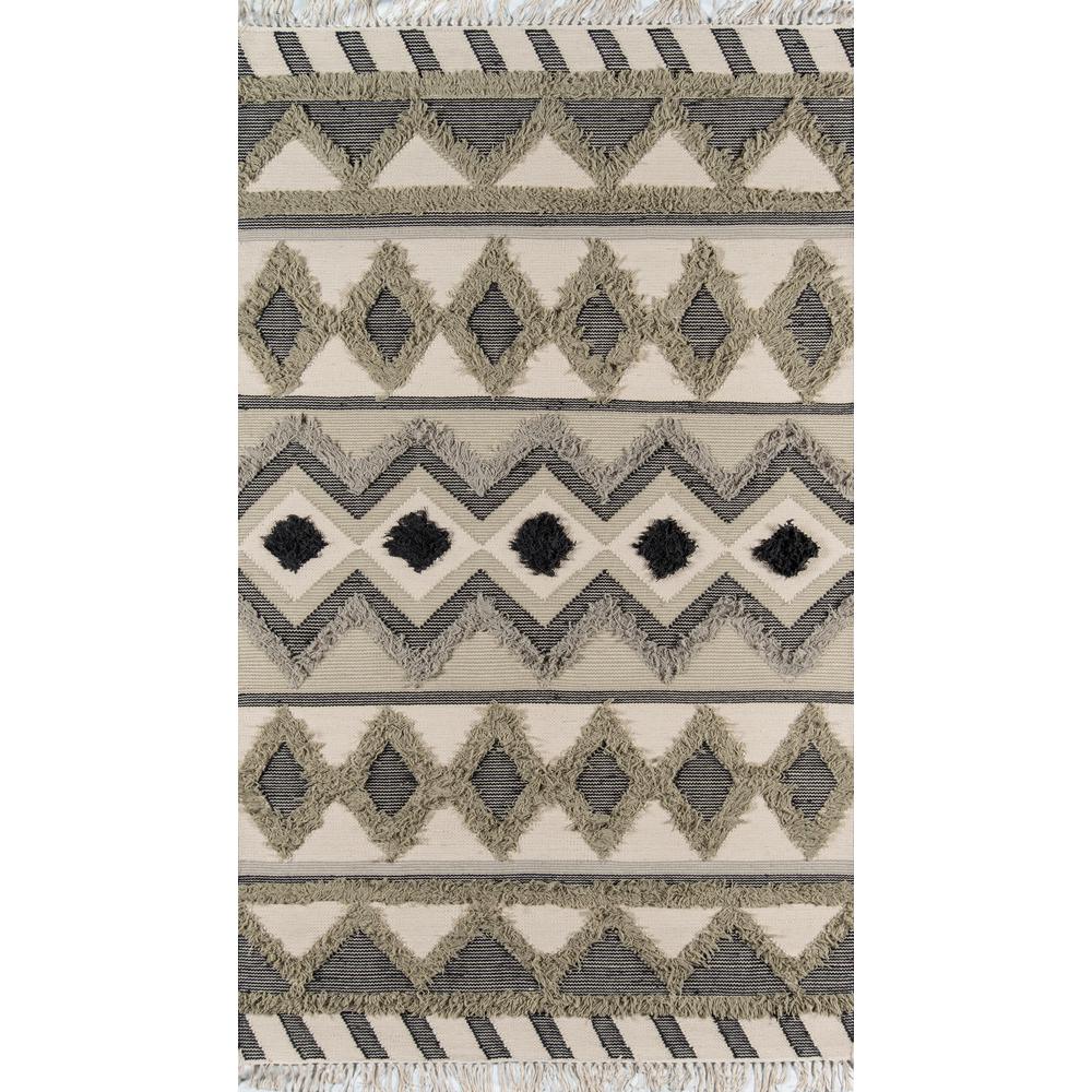 Contemporary Rectangle Area Rug, Sage, 7'6" X 9'6". Picture 1