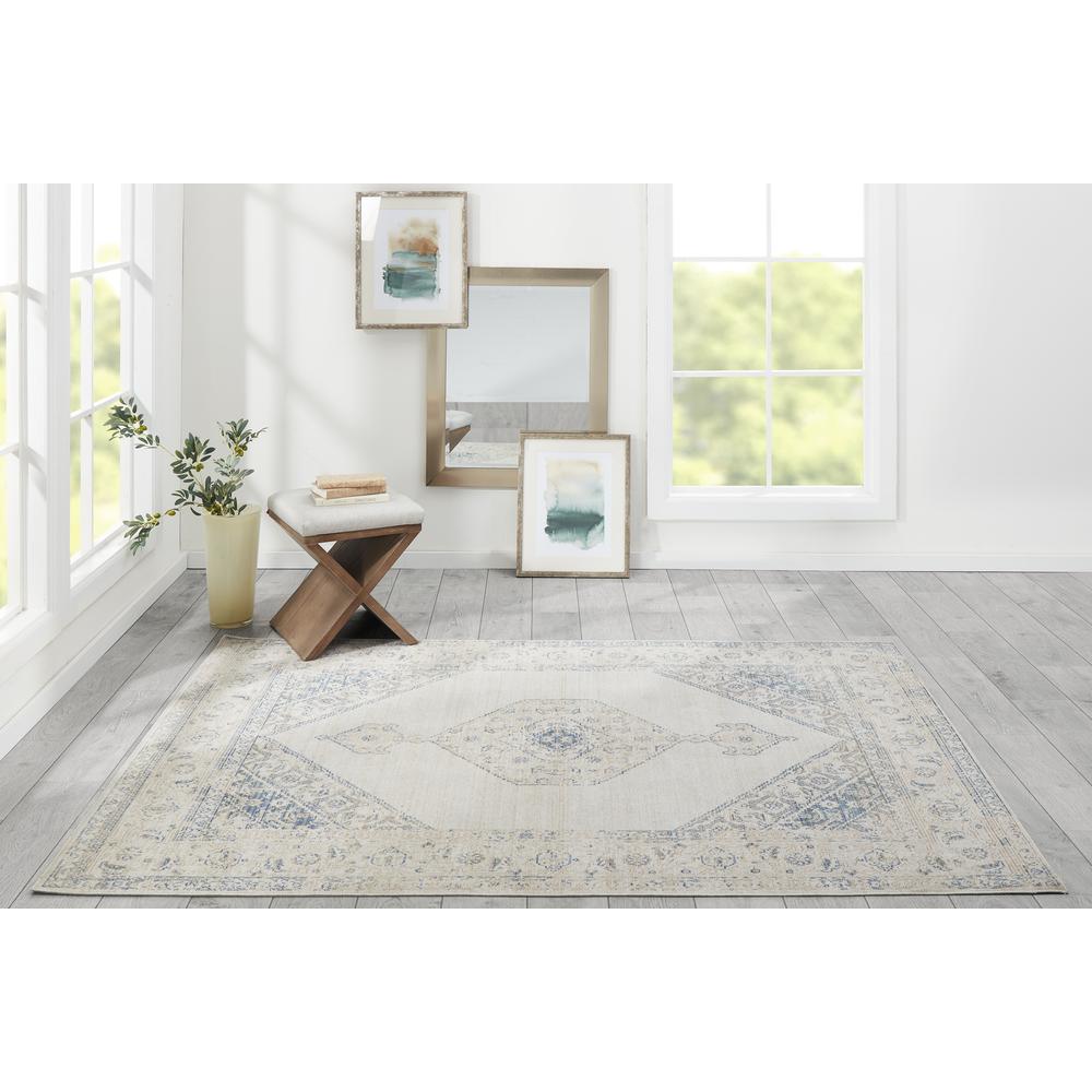 Traditional Rectangle Area Rug, Blue, 9'3" X 11'10". Picture 1