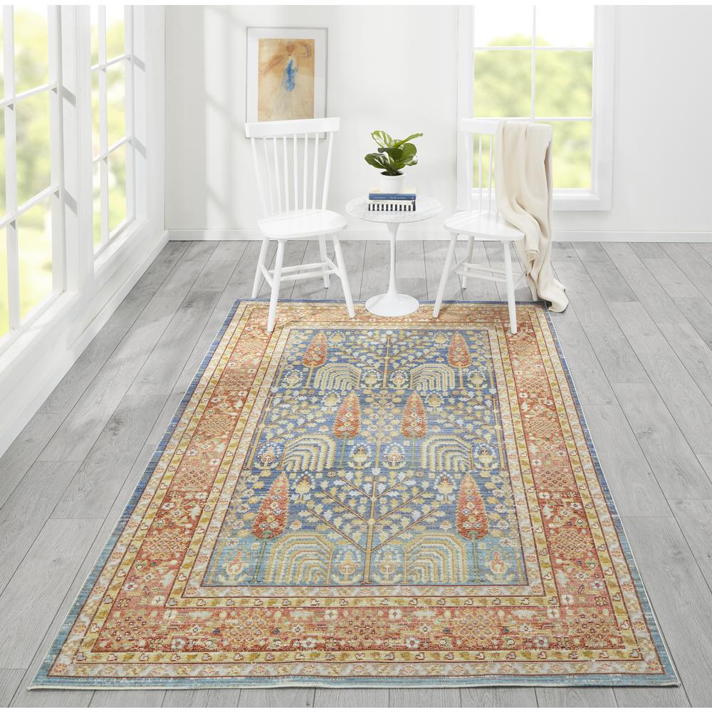Traditional Rectangle Area Rug, Blue, 9'3" X 11'10". Picture 1