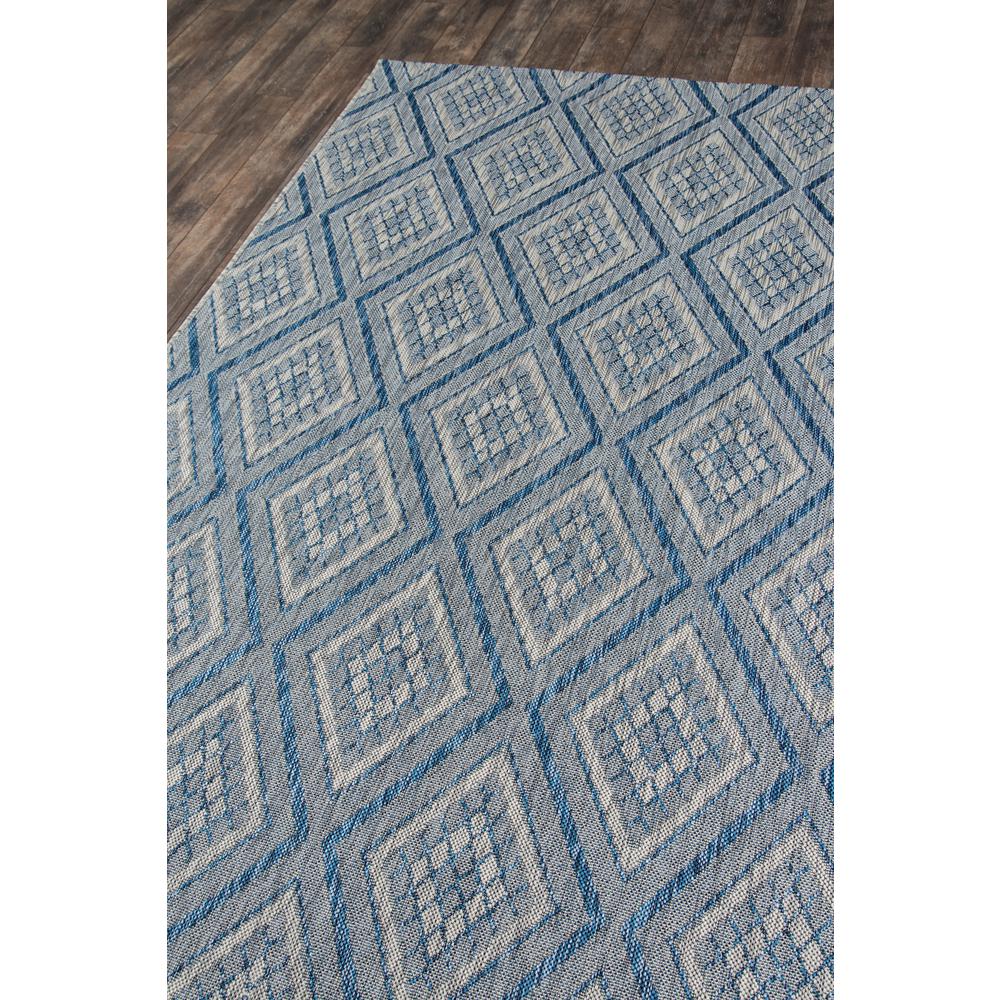 Contemporary Rectangle Area Rug, Blue, 5'3" X 7'6". Picture 2