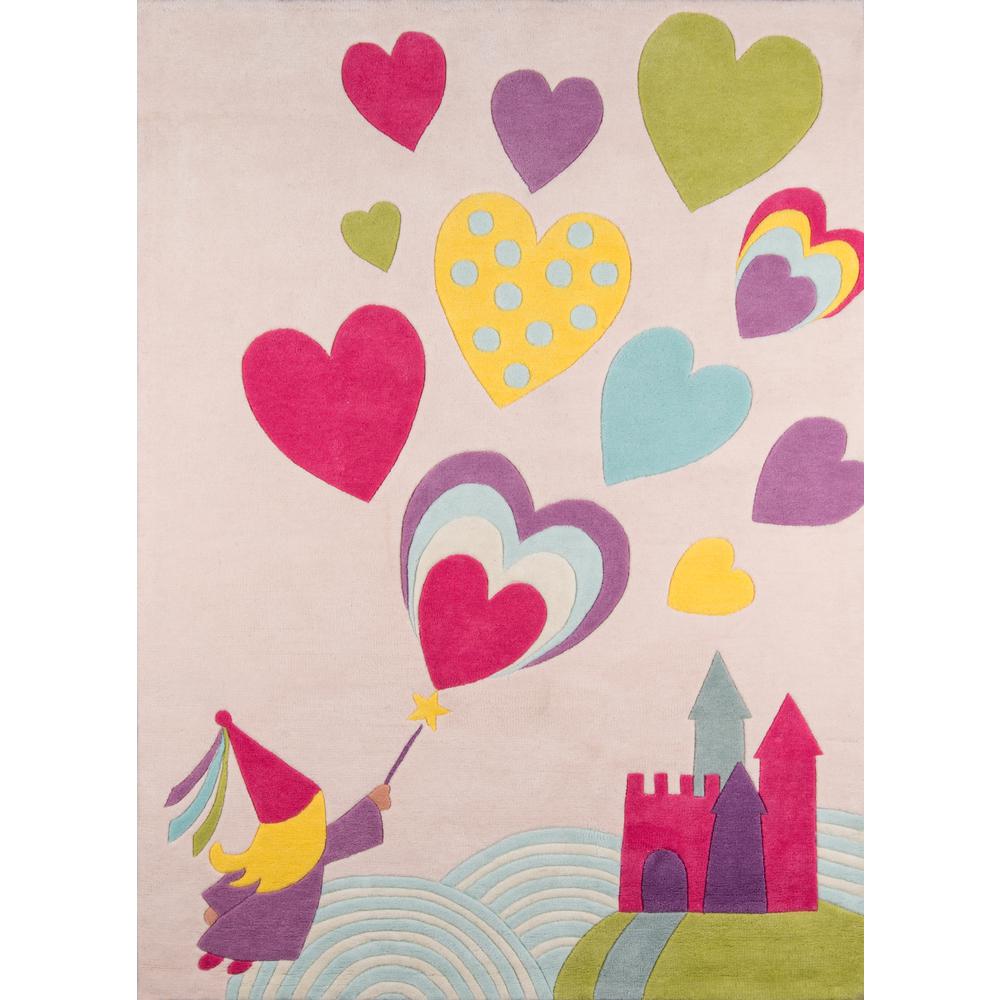Lil Mo Whimsy Area Rug, Pink, 5' X 7'. Picture 1