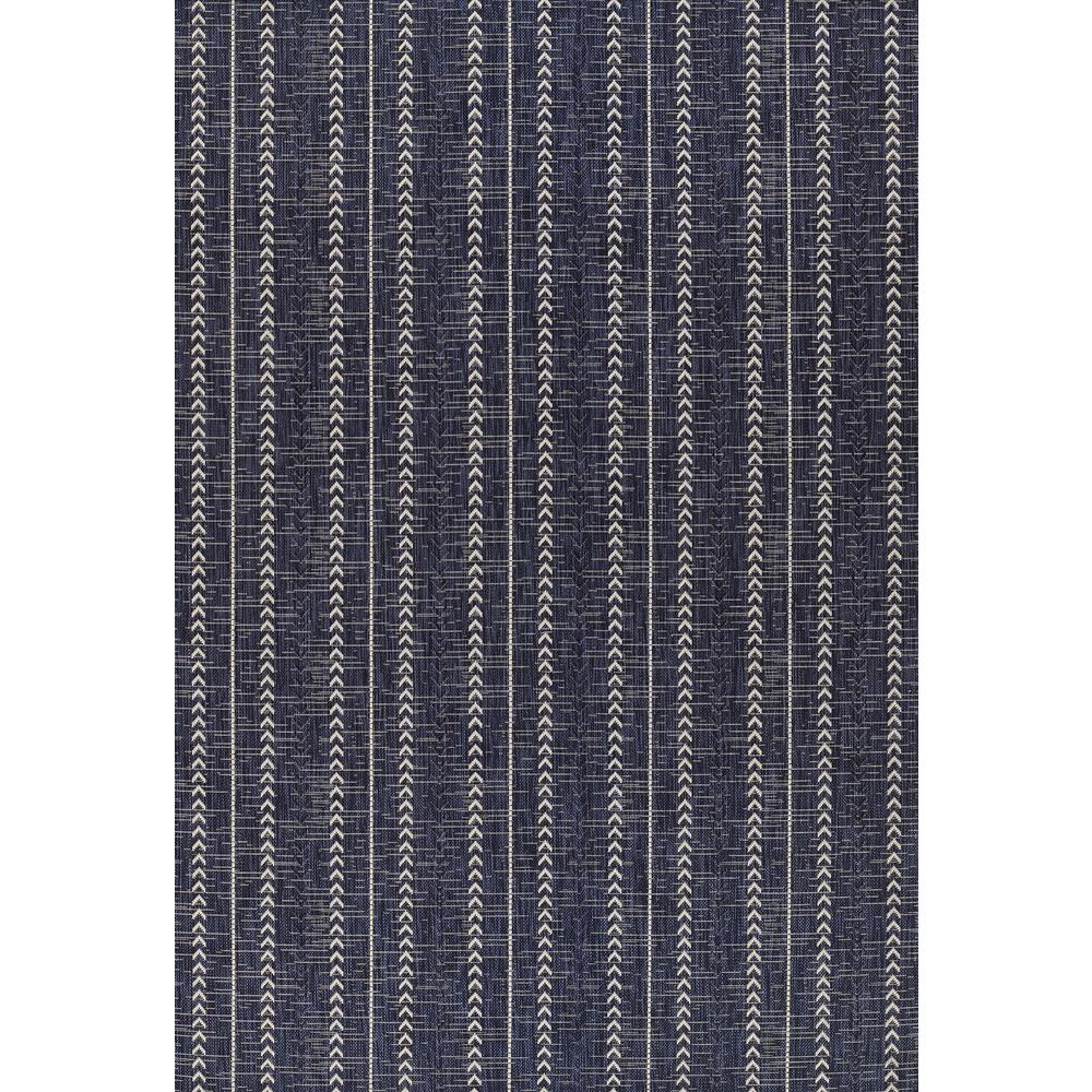 Transitional Rectangle Area Rug, Navy, 5'3" X 7'. Picture 1