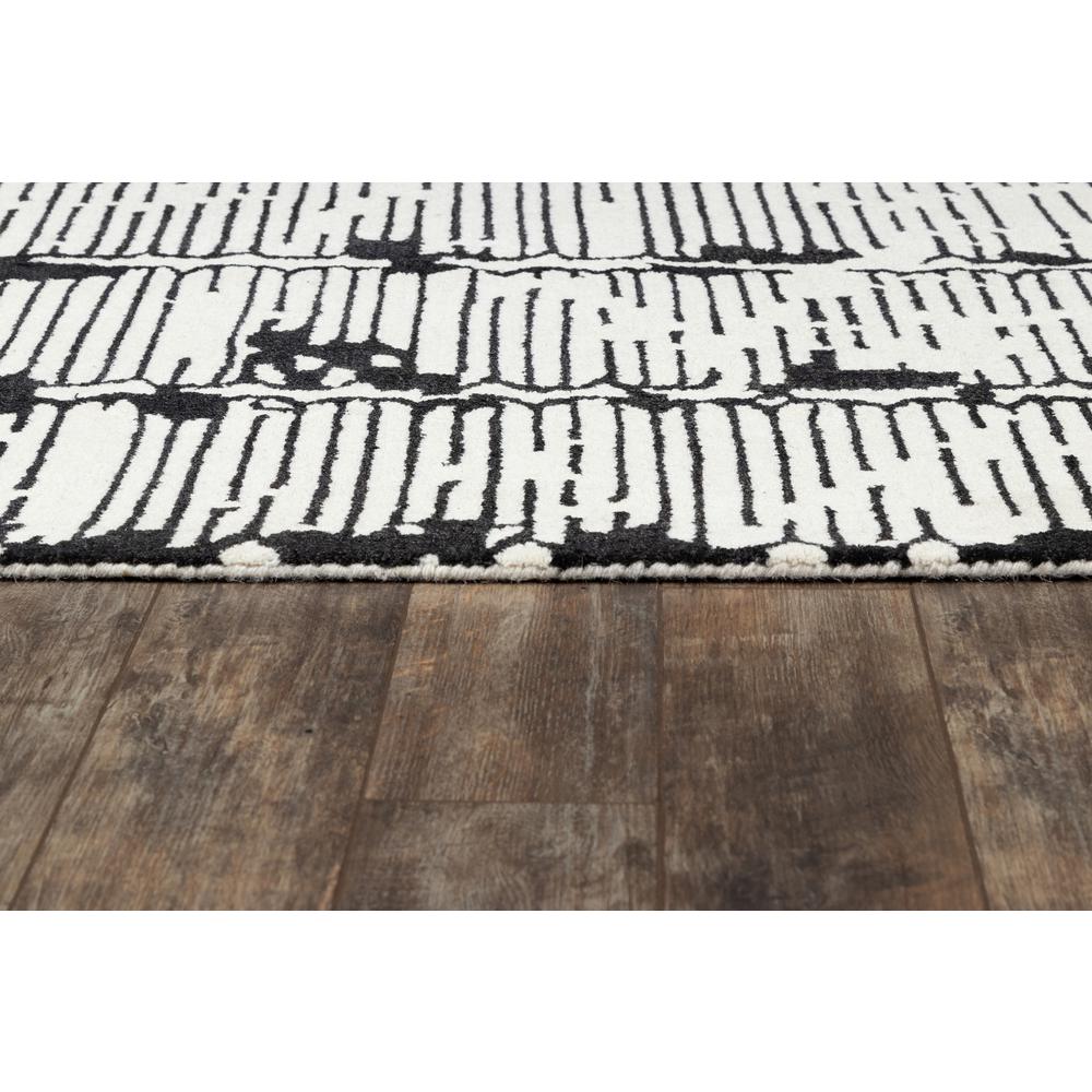 Contemporary Rectangle Area Rug, Black, 8' X 10'. Picture 3