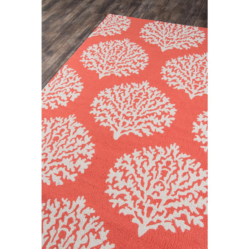 Contemporary Round Area Rug, Coral, 9' X 9' Round. Picture 2