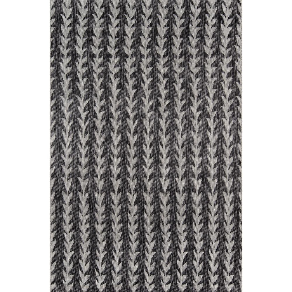 Contemporary Rectangle Area Rug, Charcoal, 5'3" X 7'6". Picture 1