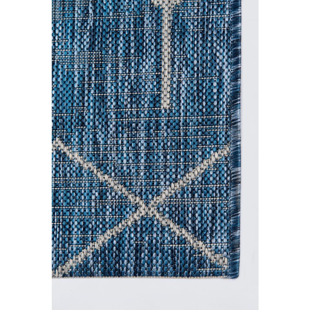 Contemporary Rectangle Area Rug, Blue, 5'3" X 7'6". Picture 3