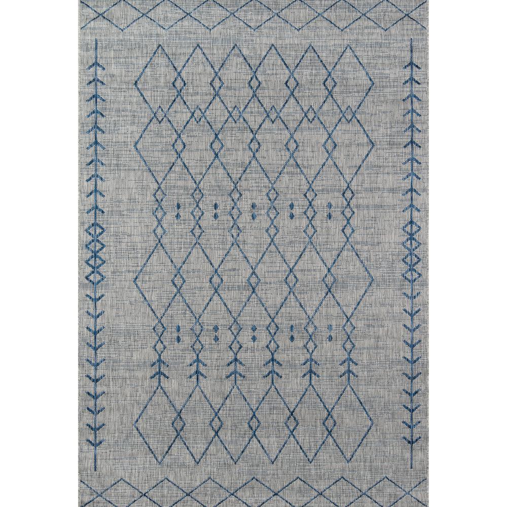 Contemporary Rectangle Area Rug, Grey, 5'3" X 7'6". Picture 1