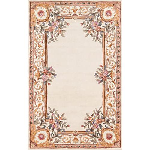 Transitional Runner Area Rug, Ivory, 2'3" X 8' Runner. Picture 1