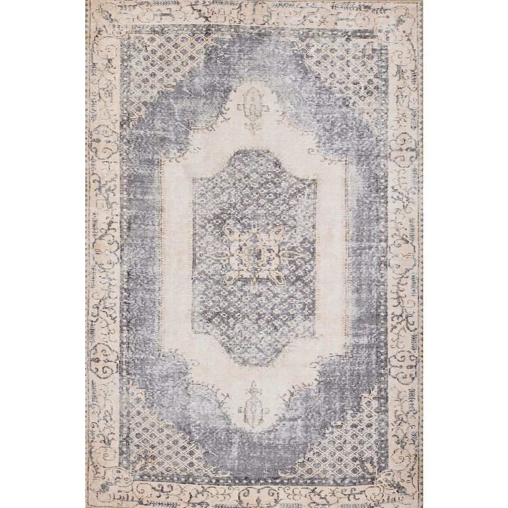 Traditional Rectangle Area Rug, Denim, 5' X 7'6". Picture 1