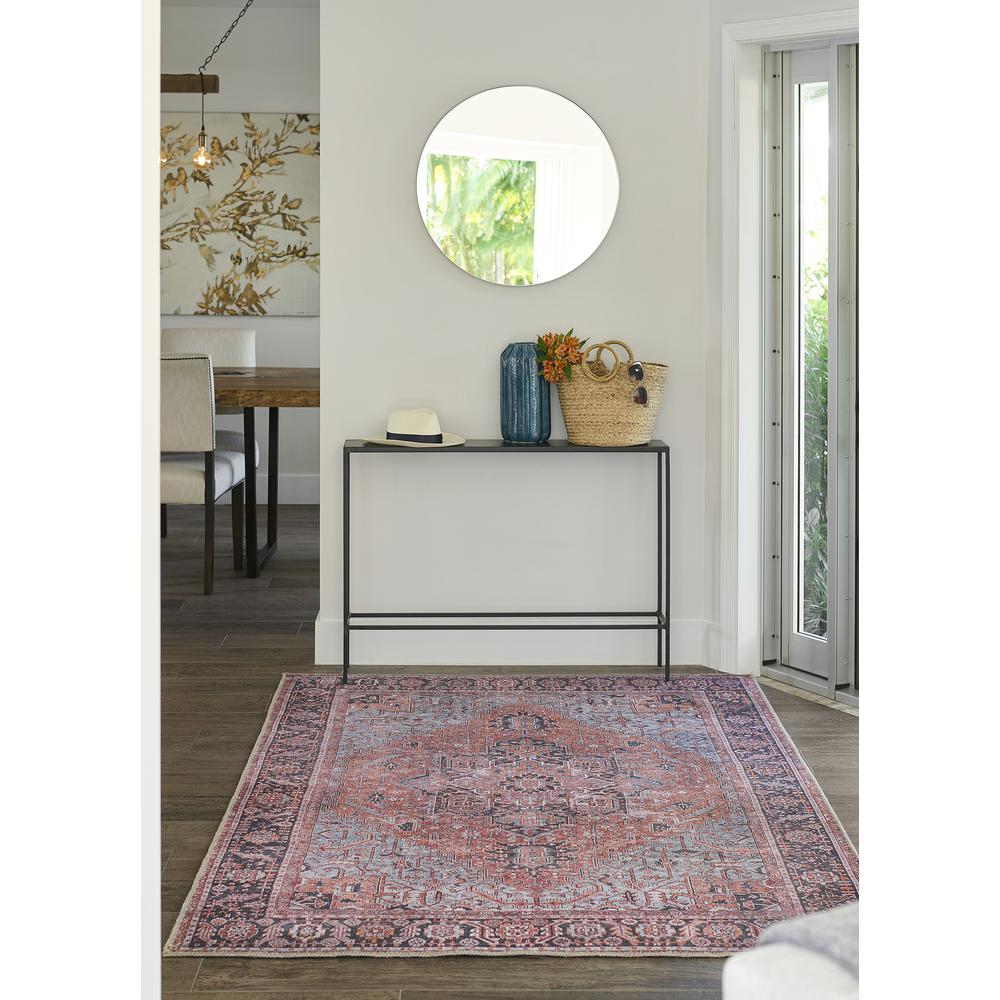 Traditional Rectangle Area Rug, Copper, 5' X 7'6". Picture 9