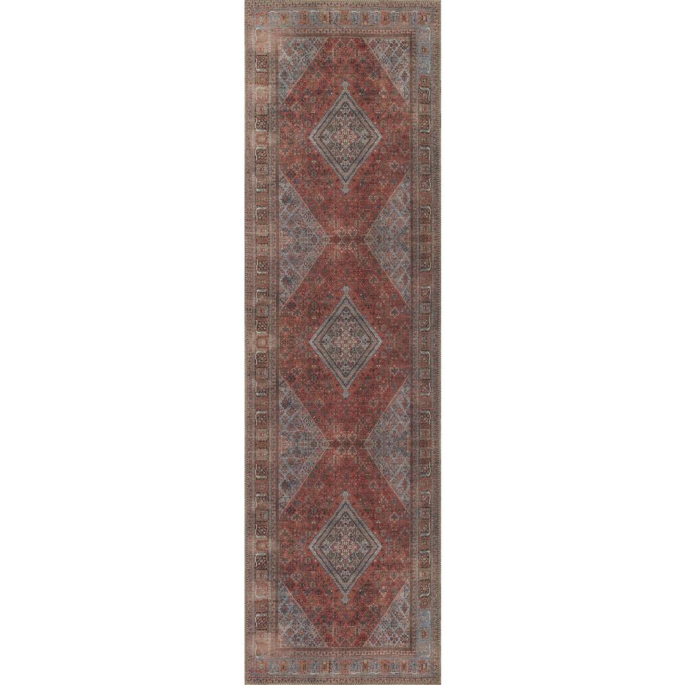 Traditional Rectangle Area Rug, Copper, 5' X 7'6". Picture 5